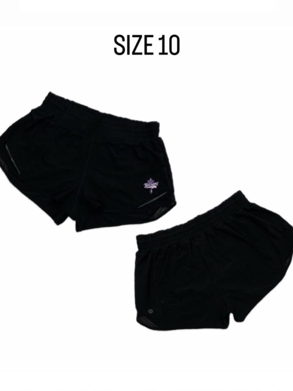 Lululemon Black Hotty Hot High-Rise Lined Athletic Shorts Size 10